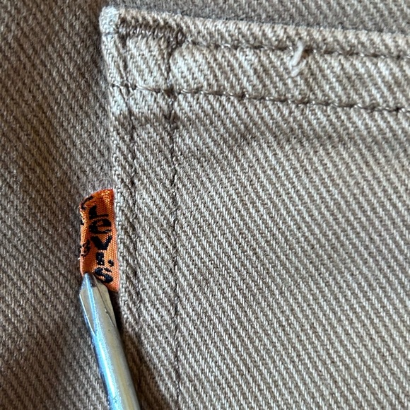 Levi’s 517 Orange Tab jeans 36x32 Made in USA Vintage Rare brown/tan denim - Picture 10 of 13